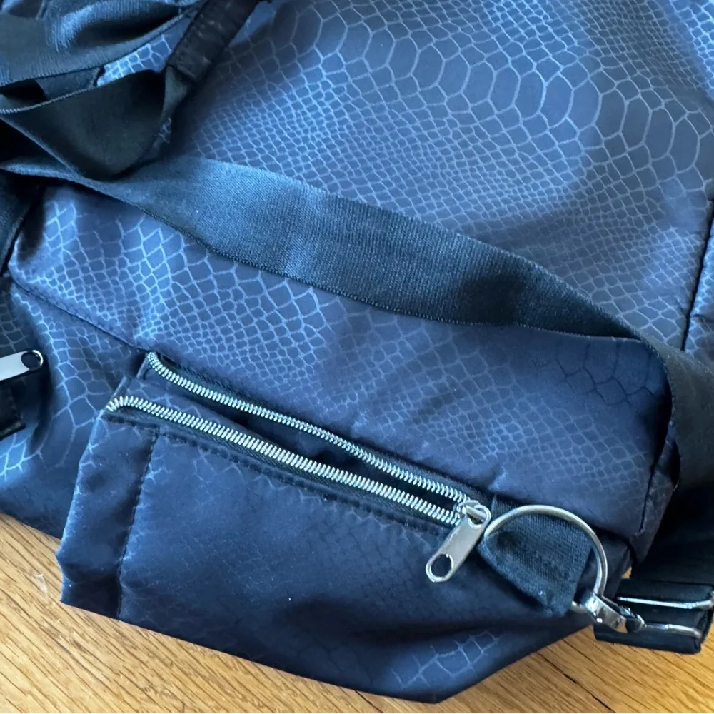 HeartSoul Bella Backpack black pebble with black straps.